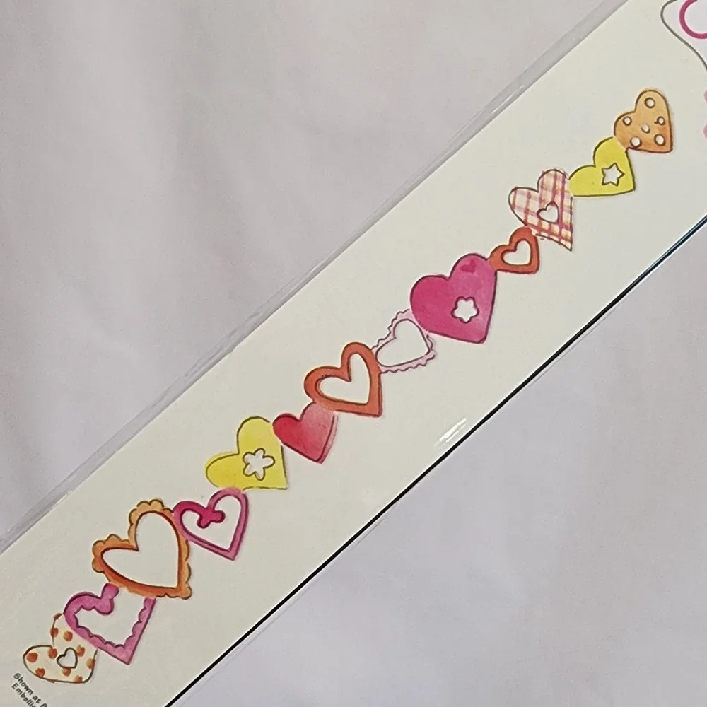 Sizzix Sizzlits Decorative Strip Die Lot 7pc Butterflies Hearts Birds Alphabet